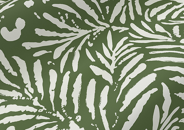 Balmy Palms (Blackout), Lush Green - Twist&Fit Roller Blind - Image 4